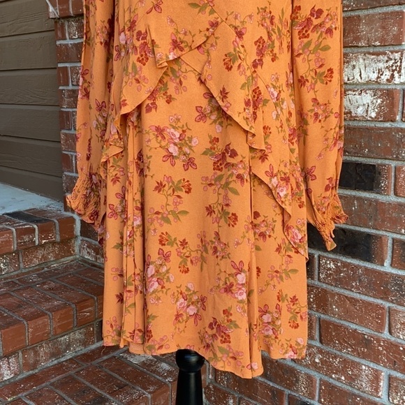 a loves a Fit & Flare Ruffle Mini Dress in Sienna - Picture 3 of 8